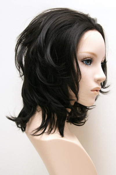 最も信頼できる ☆デコカワ☆フロントレース☆オールバックミディアムショート ヘアエクステンション・かつら・アクセサリ