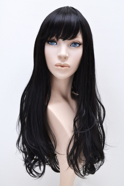 ☆デコカワ☆前髪付きフロントレース☆ロングカール☆w14-F878 総合