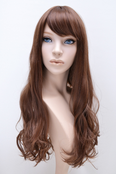☆デコカワ☆前髪付きフロントレース☆ロングカール☆w14-F878 総合