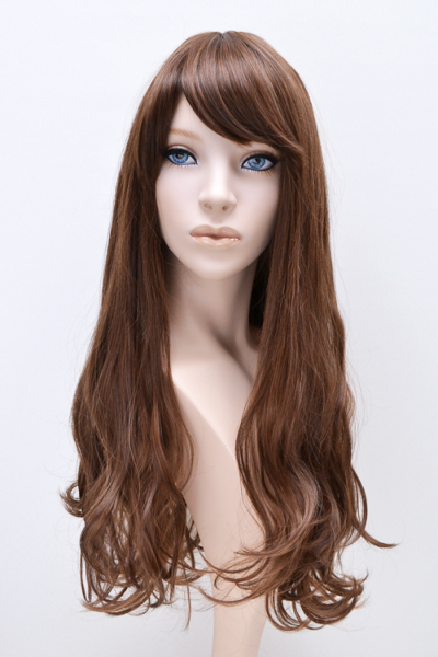 ☆デコカワ☆前髪付きフロントレース☆ロングカール☆w14-F878 総合