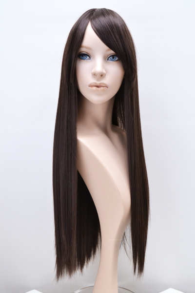 ☆デコカワ☆前髪付きフロントレース☆ストレートロング☆w14-FST-70