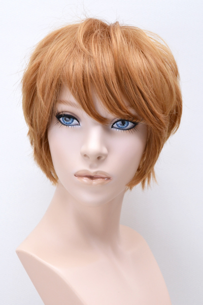 ☆デコカワ☆前髪付きフロントレース☆ラウンドショート☆w14-F